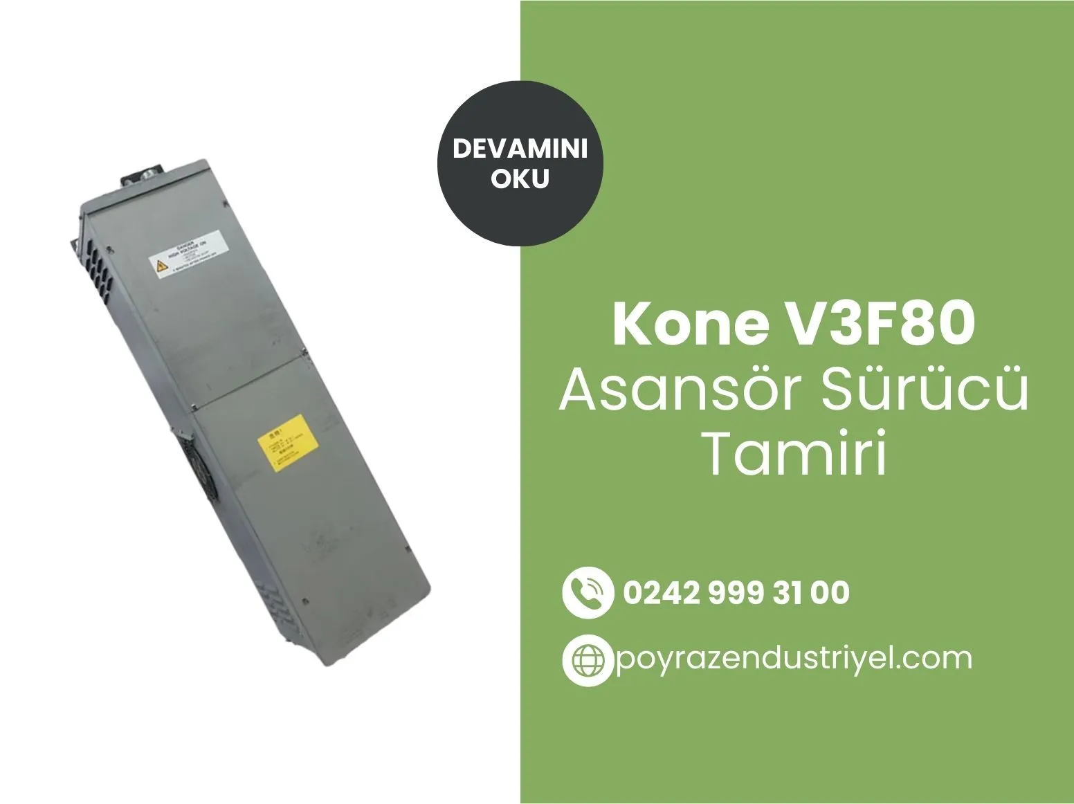 Kone V3f80 Asansör Sürücü Tamiri